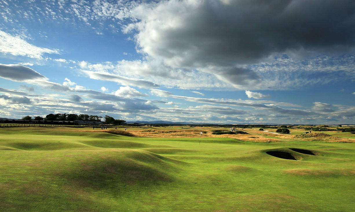 A view of the green at the second hole